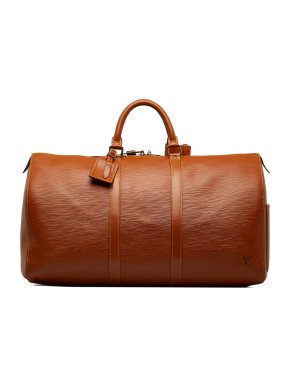 Louis Vuitton Brown Epi Leather  Keepall 50