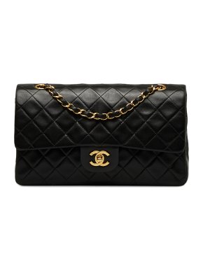Chanel Black Vintage Medium Double Flap Bag