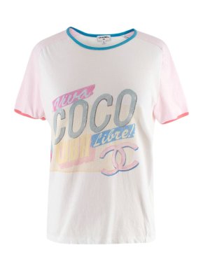 Chanel White "Viva Coco"  T-shirt