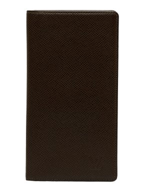 Louis Vuitton Brown Taiga Brazza Wallet