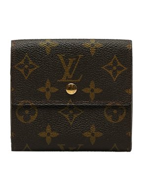 Louis Vuitton Brown Monogram Portefeuille Elise Coin Purse