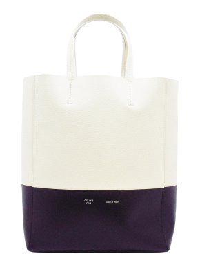 Celine Black & White Small Cabas Tote Bag