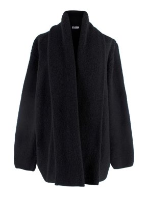Johnstons of Elgin Black Long Cashmere Cardigan