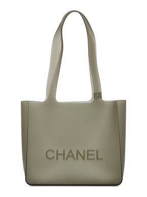 Chanel Logo Jelly Tote Bag
