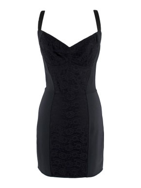 Dolce & Gabbana Black Bustier Mini Dress