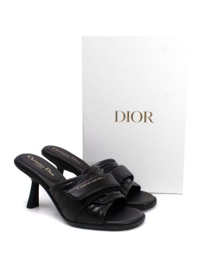 Dior Black Diorevolution Quilted Leather Mules