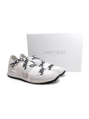 Jimmy Choo White Toronto Slip On Sneakers
