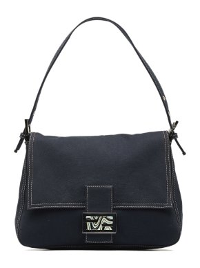 Fendi Denim Mamma Forever Baguette Bag