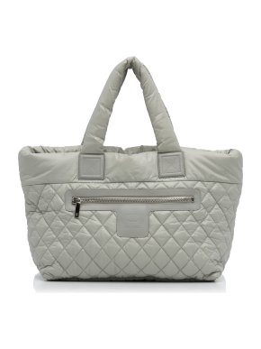 Chanel Silver Coco Cocoon Tote Bag