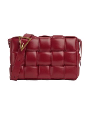 Bottega Veneta Red Intrecciato Padded Cassette Bag