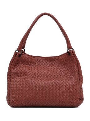 Bottega Veneta Brown Intrecciato Leather Shoulder Bag
