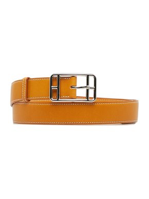 Hermes Tan Etriviere Belt with Palladium Hardware