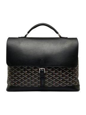 Goyardine Black Coated Canvas Citadin Briefcase
