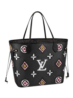 Louis Vuitton Monogram Wild at Heart Neverfull MM Bag