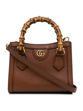 Gucci Brown Small Bamboo Diana Bag