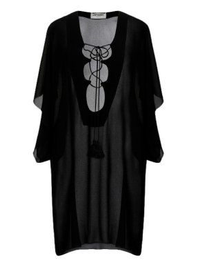 Saint Laurent Black Kaftan Dress