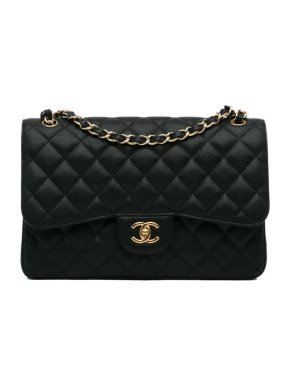 Chanel Jumbo Classic Caviar Single Flap Bag