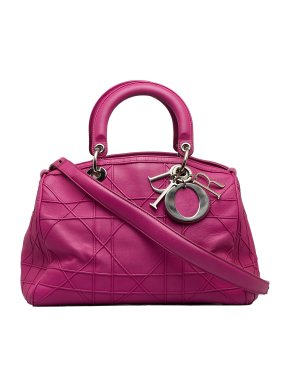 Dior Pink Cannage Polochon Granville Bag
