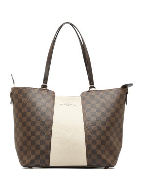 Louis Vuitton Coated Canvas Damier Ebene Jersey Tote