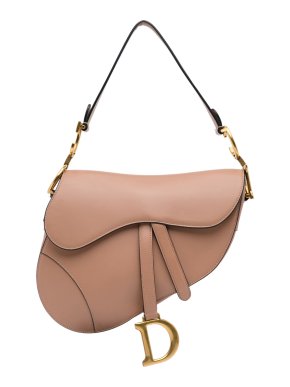 Dior Nude Smooth Leather Saddle Bag
