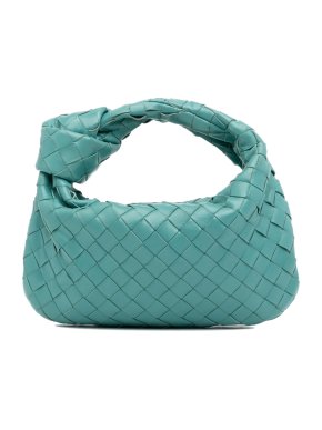 Bottega Veneta Turquoise Mini Intrecciato Jodie Bag