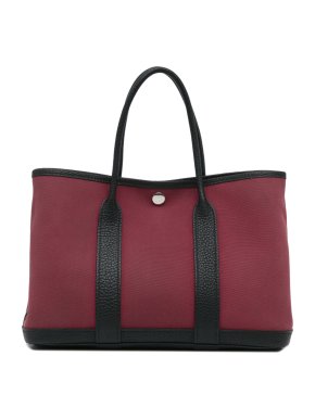 Hermes Red Toile Garden Party 36