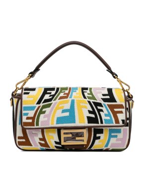 Fendi x Sarah Coleman Printed Canvas Fisheye Baguette