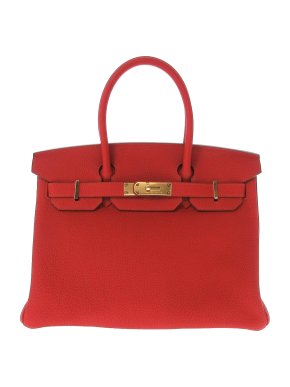 Hermes Rouge Vif Togo Leather Birkin 30 GHW