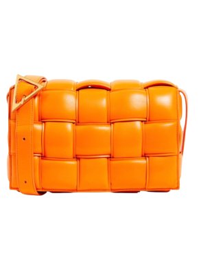 Bottega Veneta Orange Padded Cassette Bag