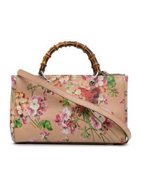 Gucci Medium Blooms Bamboo Shopper Bag