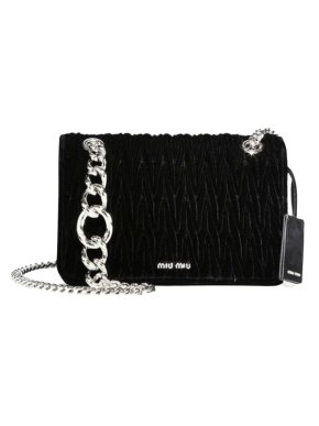 Miu Miu Club Medium Matelassé Velvet Crossbody Bag