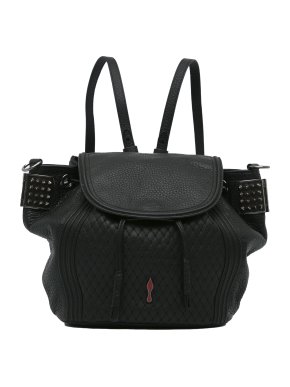 Christian Louboutin Black Dompteuse Spiked Backpack