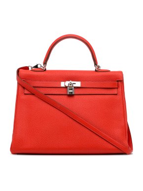 Hermes Geranium Togo Leather Kelly Retourne 35 PHW
