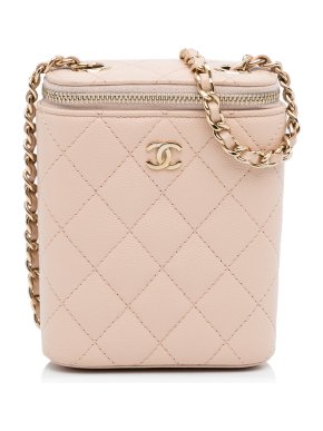 Chanel Blush Pink CC Caviar Vanity Bag