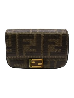 Fendi Nano Zucca Brown Baguette Charm