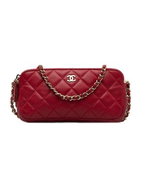 Chanel CC Double Zip Wallet on Chain