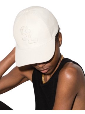 Saint Laurent Neutral Cotton Canvas Baseball Cap