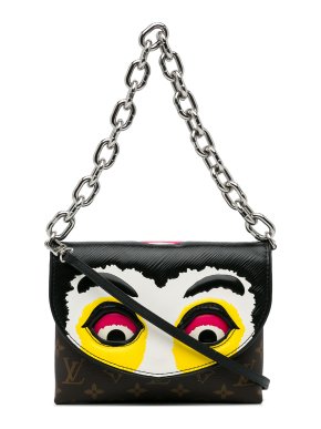 Louis Vuitton Printed Monogram and Epi Kabuki Masks Pochette