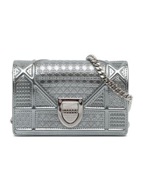 Baby Patent Microcannage Diorama Crossbody Bag