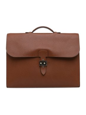 Hermes Togo Leather Sac a Depeches Light PHW