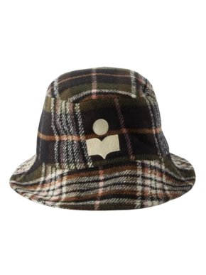Isabel Marant Haleyh Checked Wool-Blend Bucket Hat