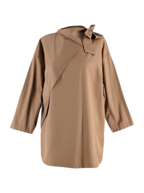 Hermes Brown Oversized Rain Coat