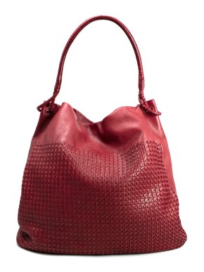 Bottega Veneta Red Intrecciato Leather Hobo Bag