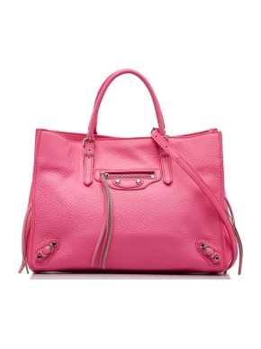 Balenciaga Pink Mini Papier A6 Zip-Around Bag