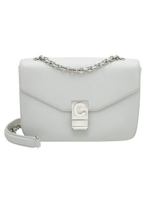 Celine White Leather Medium C Bag
