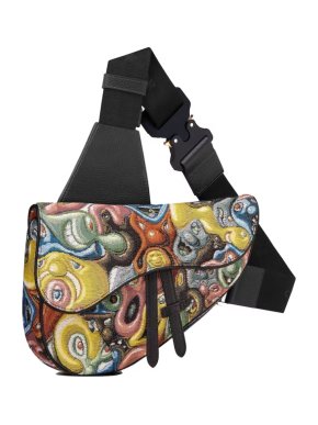 Dior x Kenny Scharf Saddle Bag