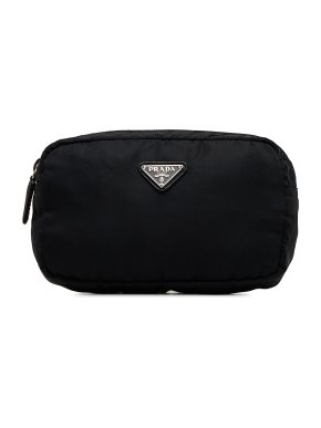 Prada Black Nylon Tessuto Pouch