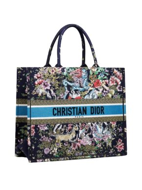 Dior Blue Broderie D-Constellation Large Dior Book Tote