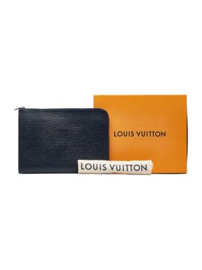 Louis Vuitton Blue Epi Leather Pochette Jour GM
