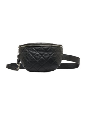 Chanel Black Caviar Leather Quilted Belt Bag
